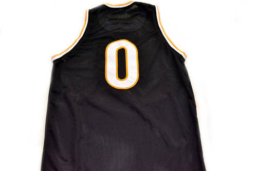 Tune Squad Alien Jersey #0 Space Jam Movie Basketball Monstars Black Stitched