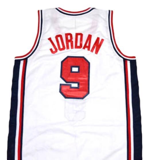Michael Jordan Jersey #9 Team USA Basketball White