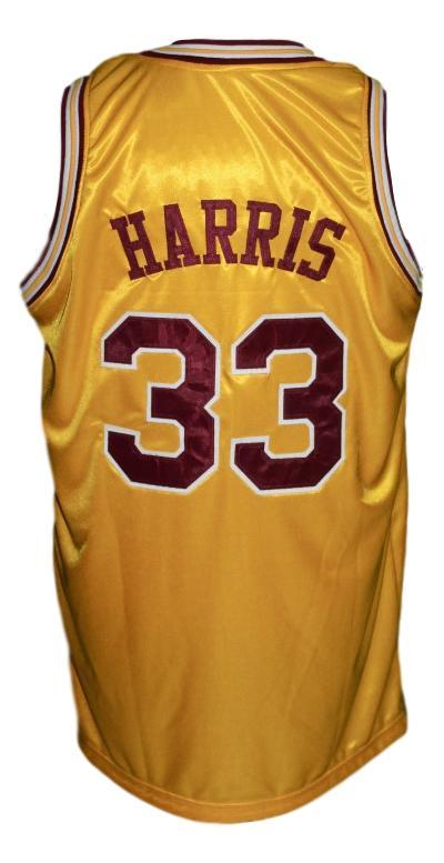 Eric Harris Jersey #33 Custom Minnesota College Basketball Yellow