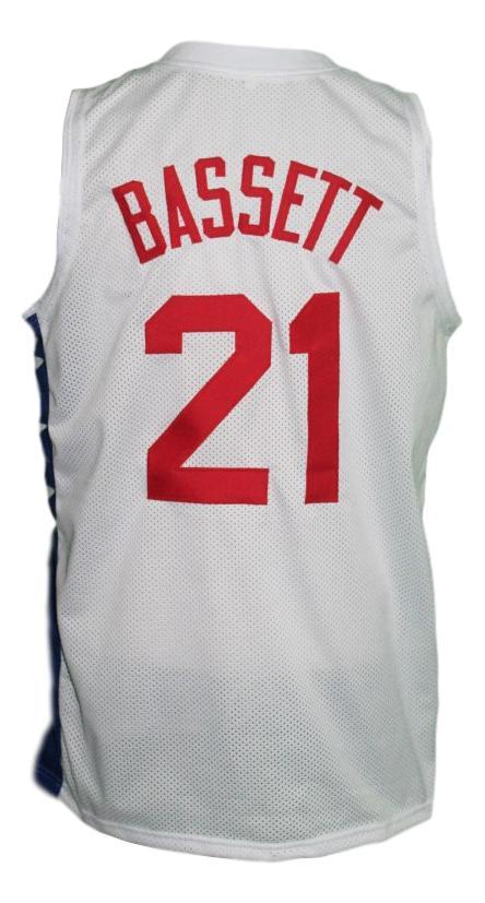 Tim Bassett Jersey #21 New York Nets Aba Retro Basketball White (Copy)