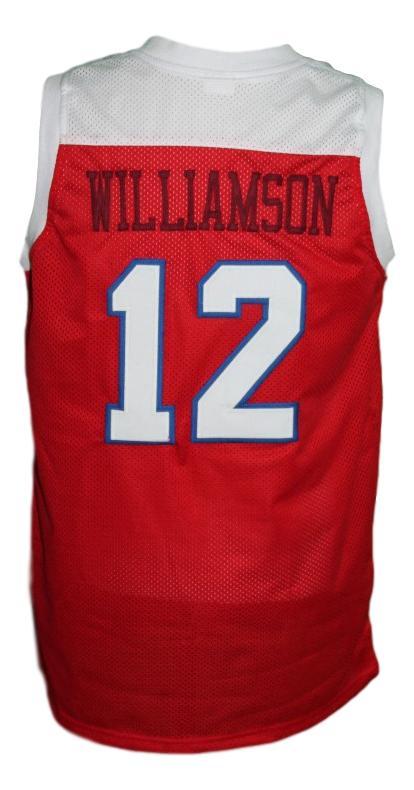 Zion Williamson Jersey #12 Spartanburg Day School Basketball New Red (Copy)