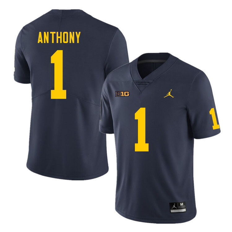 1 Andrel Anthony Alumni Men’s Michigan Wolverines Football Jersey Stitched