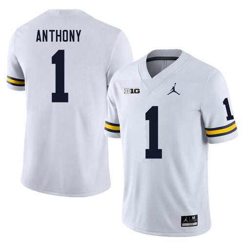 1 Andrel Anthony Alumni Men’s Michigan Wolverines Football Jersey Stitched