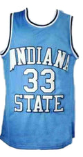 Larry Bird Jersey #33 Indiana State College Basketball Sewn Blue