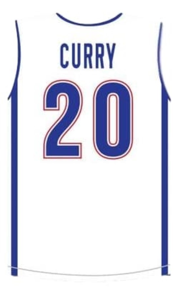 Stephen Curry Jersey #20 Knights High School New Basketball White