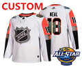 Custom Vegas Golden Knights White 2018 NHL All-Star Stitched Ice Hockey Jersey Stitched
