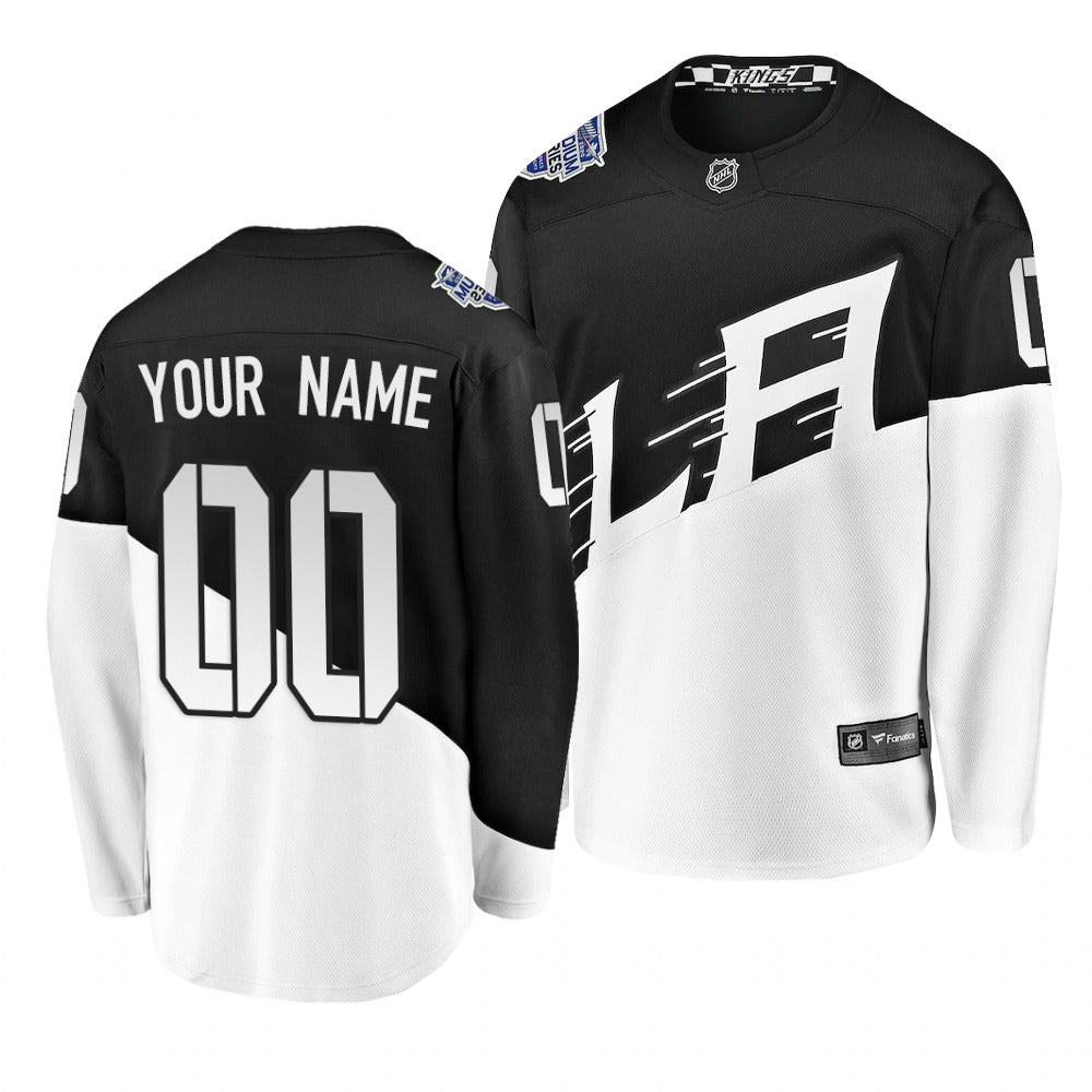 2020 Stadium Series Los Angeles Kings Custom Breakaway Player Fanatics Black Jersey Stitched