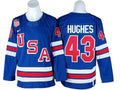 2026 Winter Olympics Team USA #43 Quinn Hughes Blue Hockey Jersey