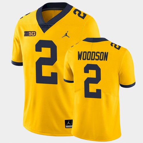 #2 Charles Woodson College Michigan Wolverines Football Jersey Stitched Yellow