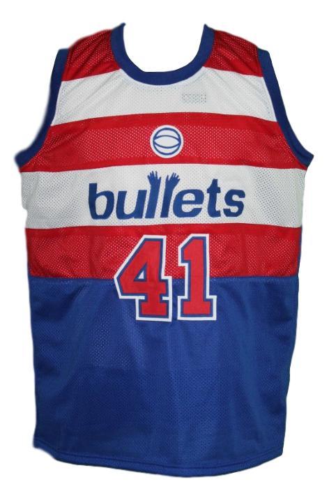 Wes Unseld Jersey #41 Baltimore Washington Retro Basketball New Blue
