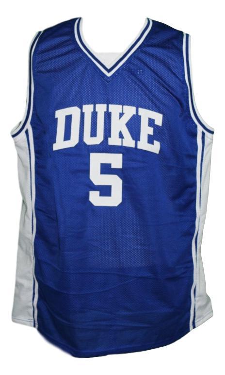 Jeff CapelJersey  #5 Custom Duke College Basketball New Sewn Blue
