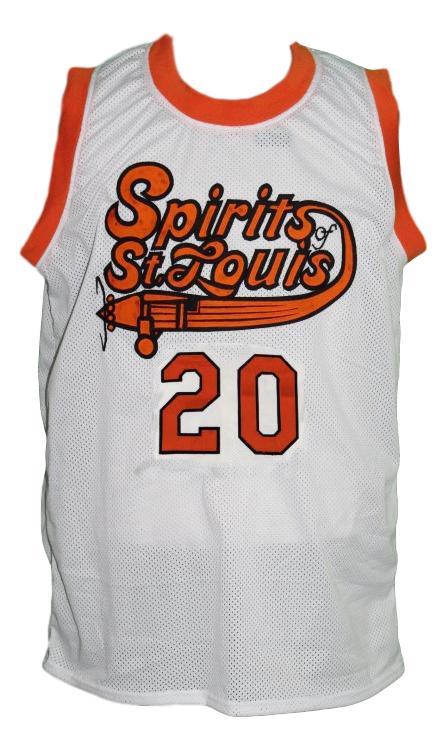 Maurice Lucas Jersey #20 Spirits Of St Louis Aba Basketball White