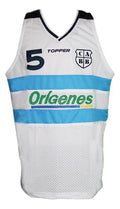 Manu Ginobili Jersey #5 Team Argentina Custom Basketball White (Copy)