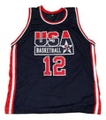 Dominique Wilkins Jersey #12 Team USA Basketball Navy Blue