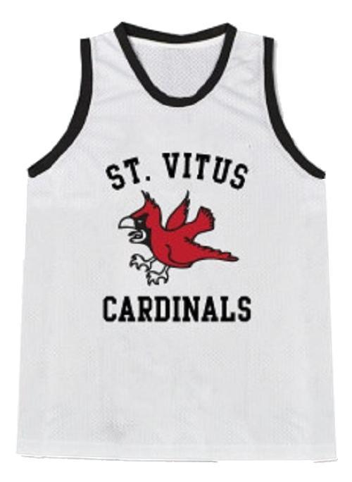 Jim Carroll Jersey #8 Di Caprio St Vitus Basketball Diaries Sewn White