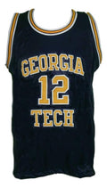 Kenny Anderson Jersey #12 Georgia Tech College Basketball Sewn Navy Blue