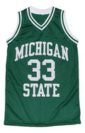 Magic Johnson Jersey #33 Michigan State Basketball Green