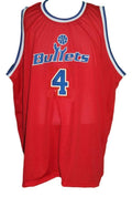 Chris Webber Jersey #4 Washington Retro Basketball Sewn Red