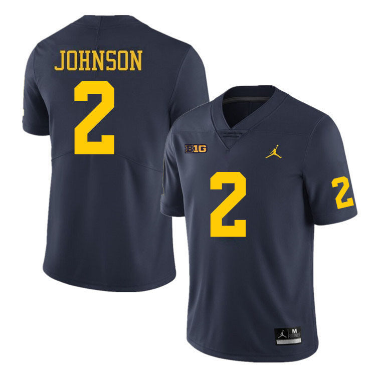 #2 Will Johnson College Men’s Michigan Wolverines Football Jersey Stitched