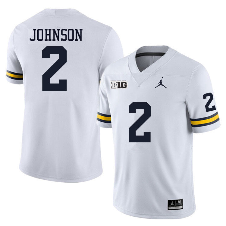 #2 Will Johnson College Men’s Michigan Wolverines Football Jersey Stitched