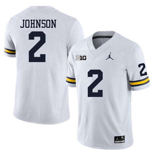 #2 Will Johnson College Men’s Michigan Wolverines Football Jersey Stitched