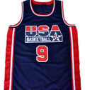 Michael Jordan Jersey #9 Team USA Basketball Navy Blue