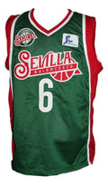 Kristaps Porzingis Jersey #6 Sevilla Baloncesto Basketball New Green
