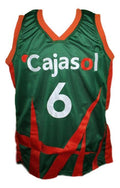 Kristaps Porzingis Jersey #6 Cajasol Sevilla Basketball Green
