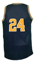 Jimmy King Jersey #24 Michigan College Retro Basketball Sewn Navy Blue