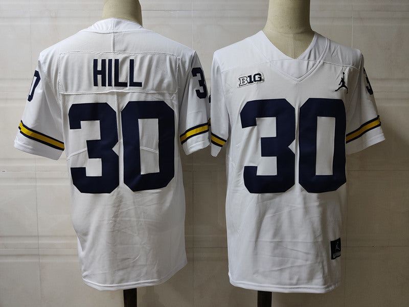 #30 Daxton Hill Alumni Men’s Michigan Wolverines Football Jersey Stitched