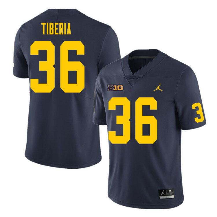 #36 Nico Tiberia College Men’s Michigan Wolverines Football Jersey Stitched