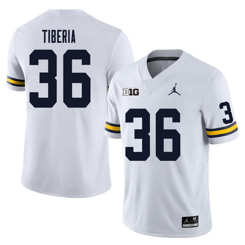 #36 Nico Tiberia College Men’s Michigan Wolverines Football Jersey Stitched