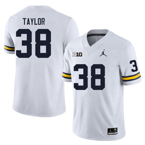 #38 Joe Taylor College Men’s Michigan Wolverines Football Jersey Stitched