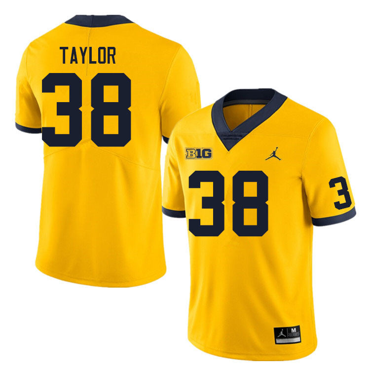#38 Joe Taylor College Men’s Michigan Wolverines Football Jersey Stitched