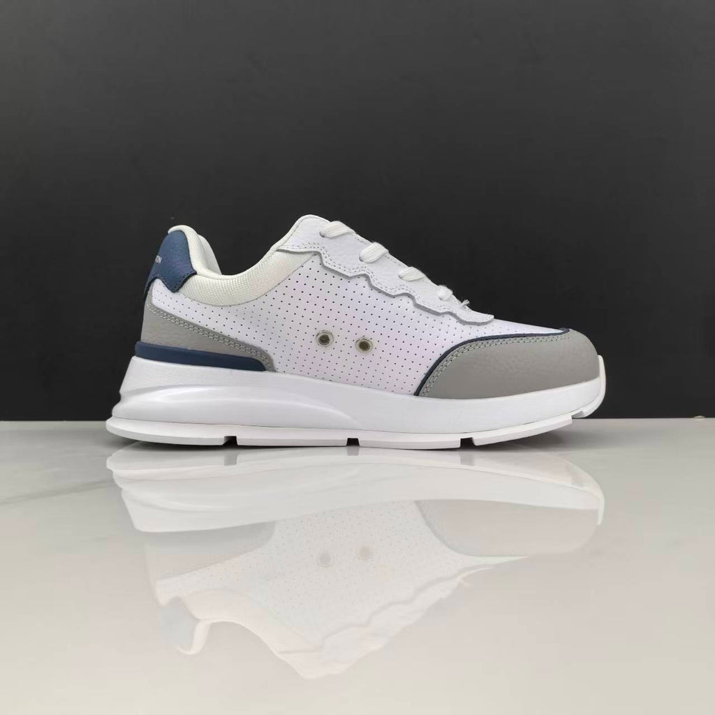 Luxury Lou Paris Classic Trainers Navy Blue White Shoes Sneakers