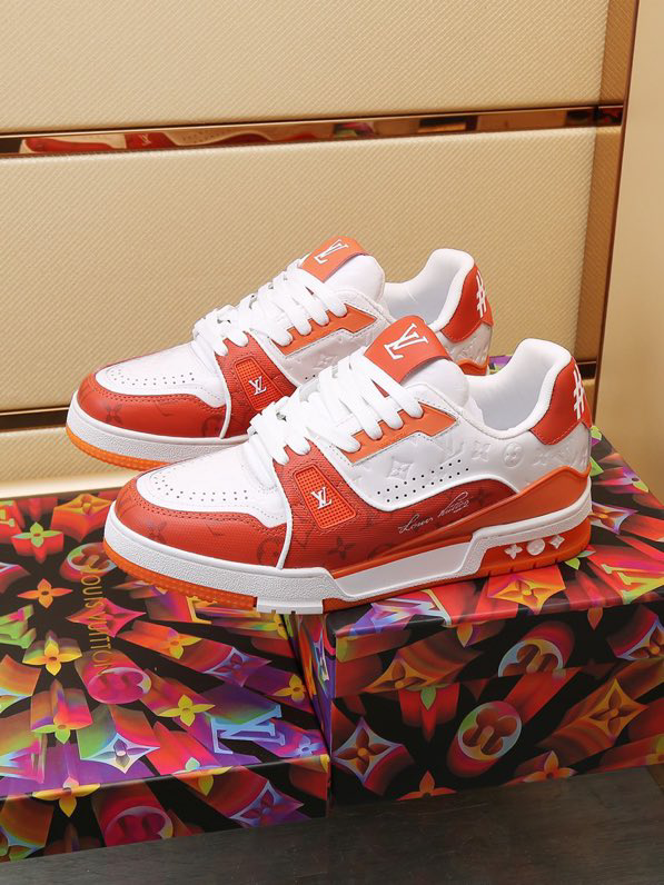 Luxury Trainer Sneakers Shoes #54 Signature Orange
