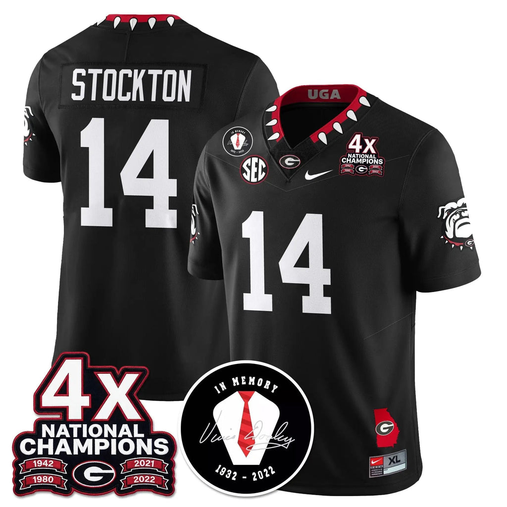 Men University of Georgia Football 4x-Time National Champions Vapor Limited Jersey