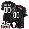 Custom  Georgia Bulldogs Football 4x-Time National Champions Vapor Limited Jersey