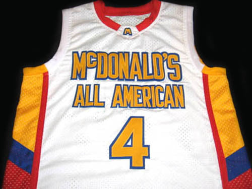 Jonny Flynn Jersey #4 McDonalds All American Basketball White