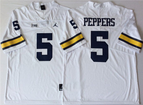 #5 Jabrill Peppers Alumni Men’s Michigan Wolverines Football Jersey Stitched