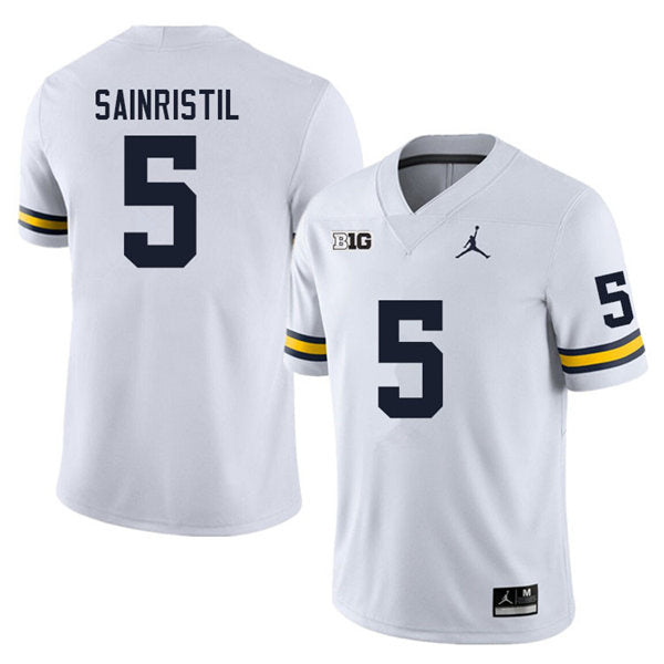 #5 Mike Sainristil Alumni Men’s Michigan Wolverines Football Jersey Stitched