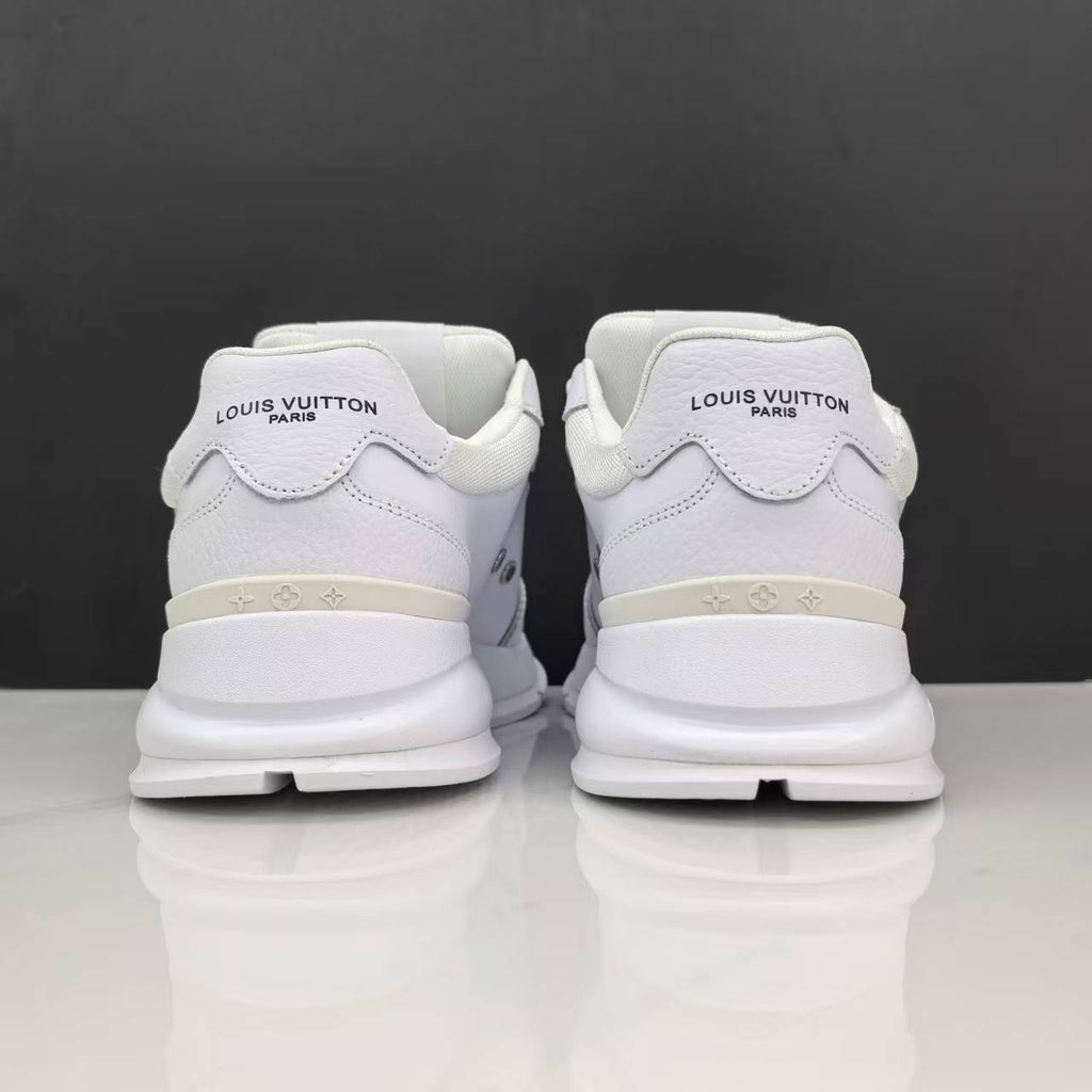 Luxury Lou Paris Classic Trainers White Black Shoes Sneakers