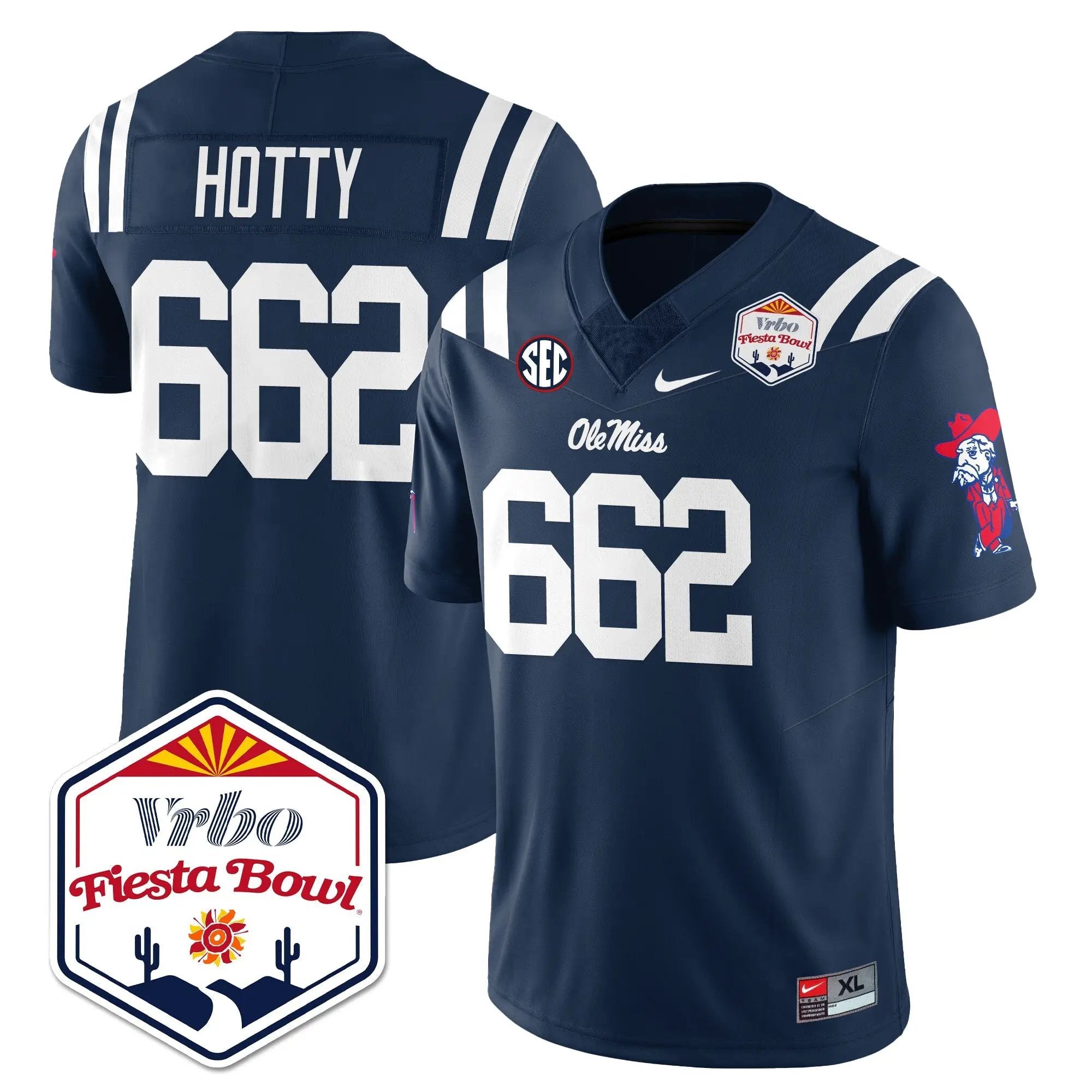 Men Ole Miss Rebels Football Vapor Limited Jersey - Vrbo Fiesta Bowl