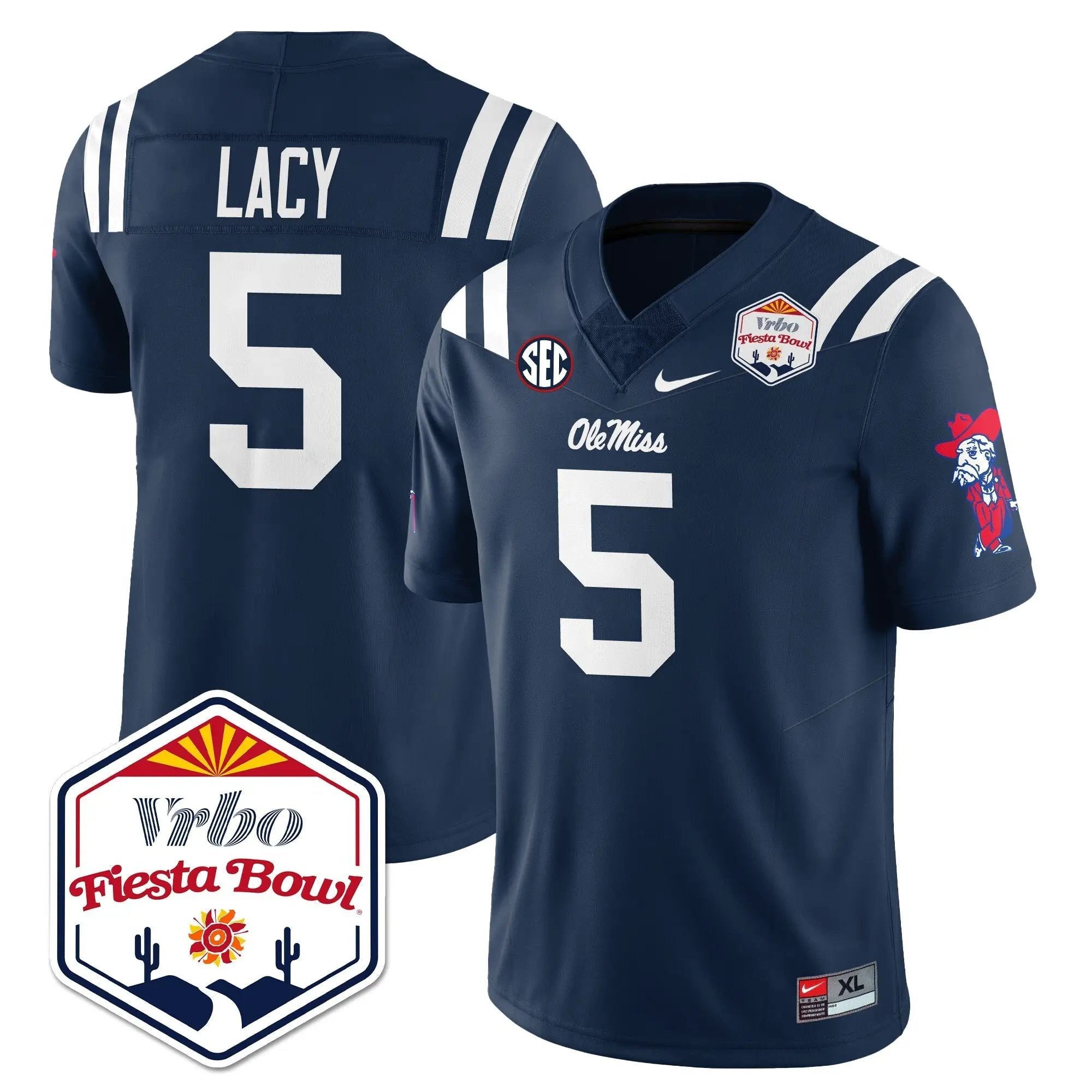 Men Ole Miss Rebels Football Vapor Limited Jersey - Vrbo Fiesta Bowl