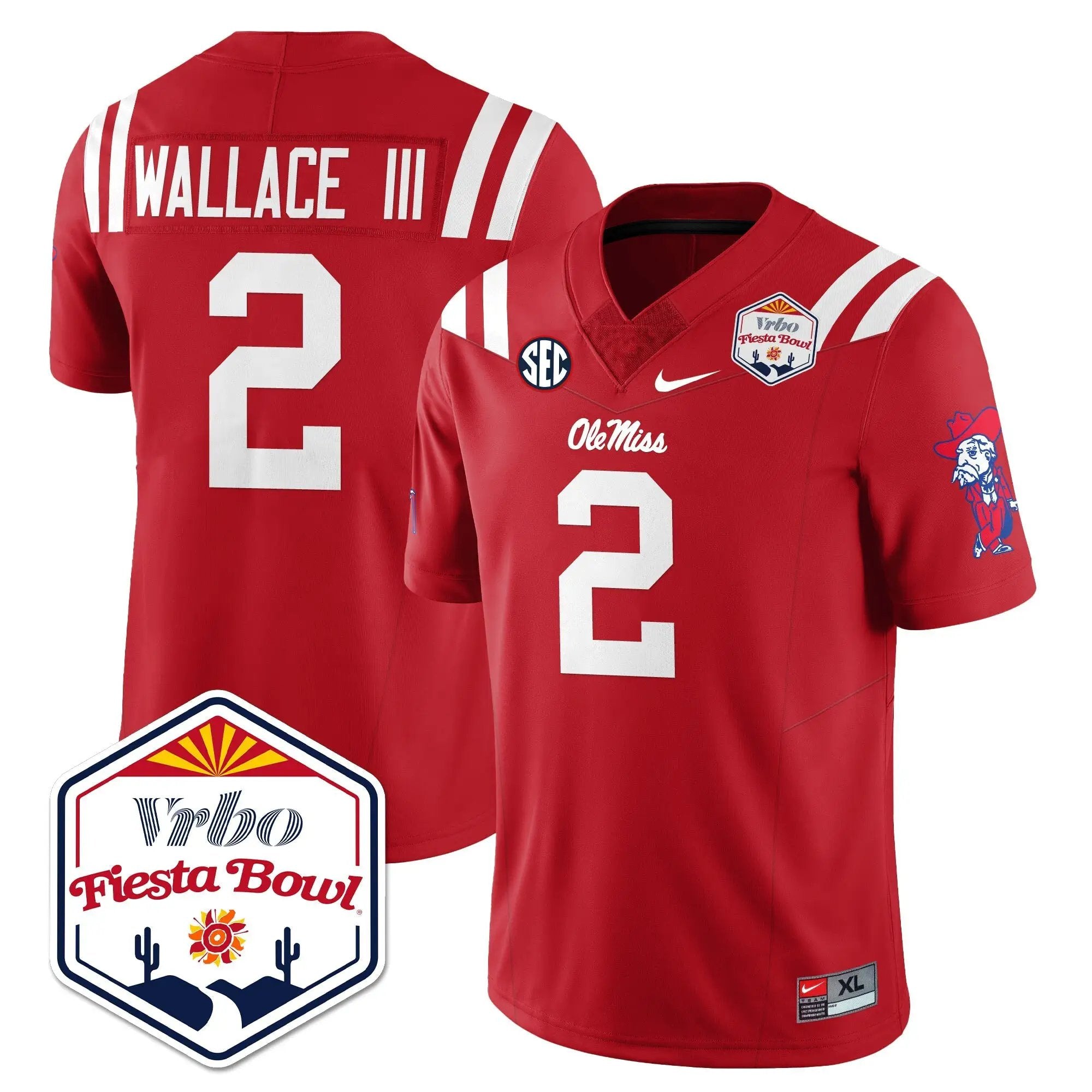 Men Ole Miss Rebels Football Vapor Limited Jersey - Vrbo Fiesta Bowl