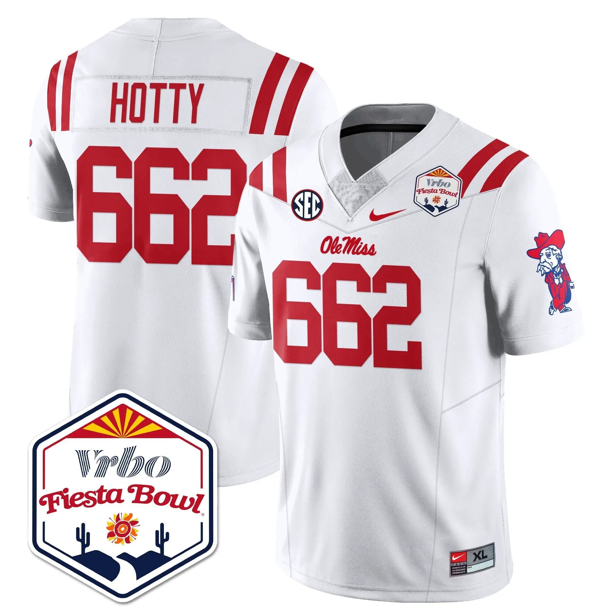 Men Ole Miss Rebels Football Vapor Limited Jersey - Vrbo Fiesta Bowl