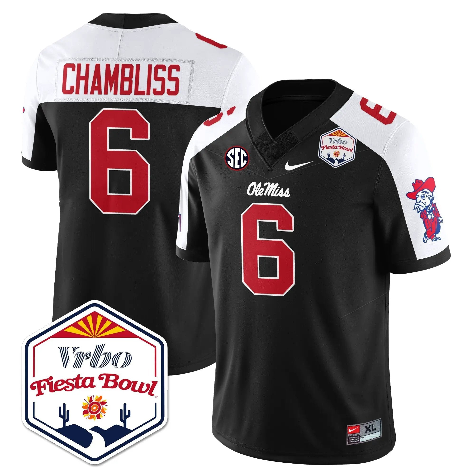 Men Ole Miss Rebels Football Vapor Limited Jersey - Vrbo Fiesta Bowl