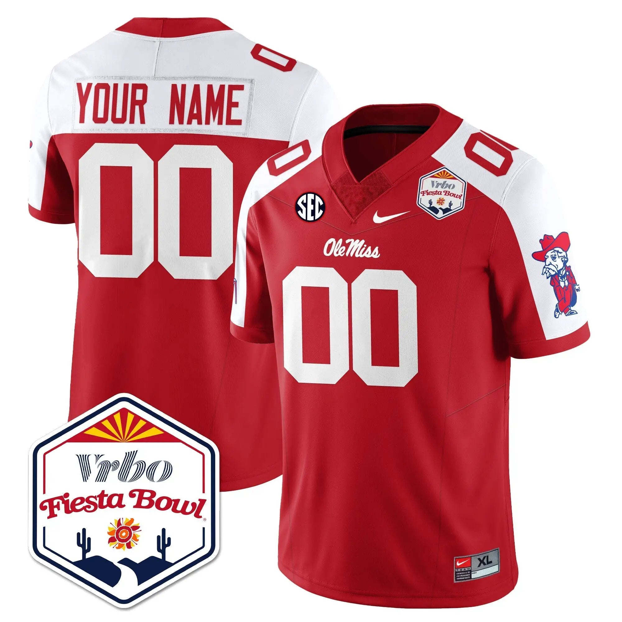 Men Ole Miss Rebels Football Vapor Limited Jersey - Vrbo Fiesta Bowl