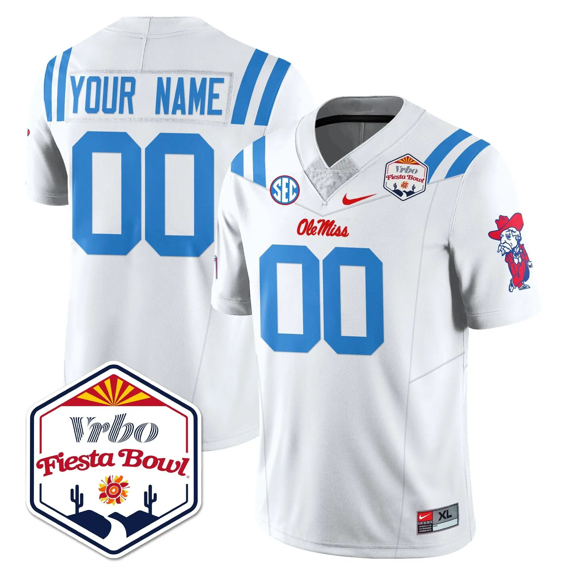 Men Ole Miss Rebels Football Vapor Limited Jersey - Vrbo Fiesta Bowl
