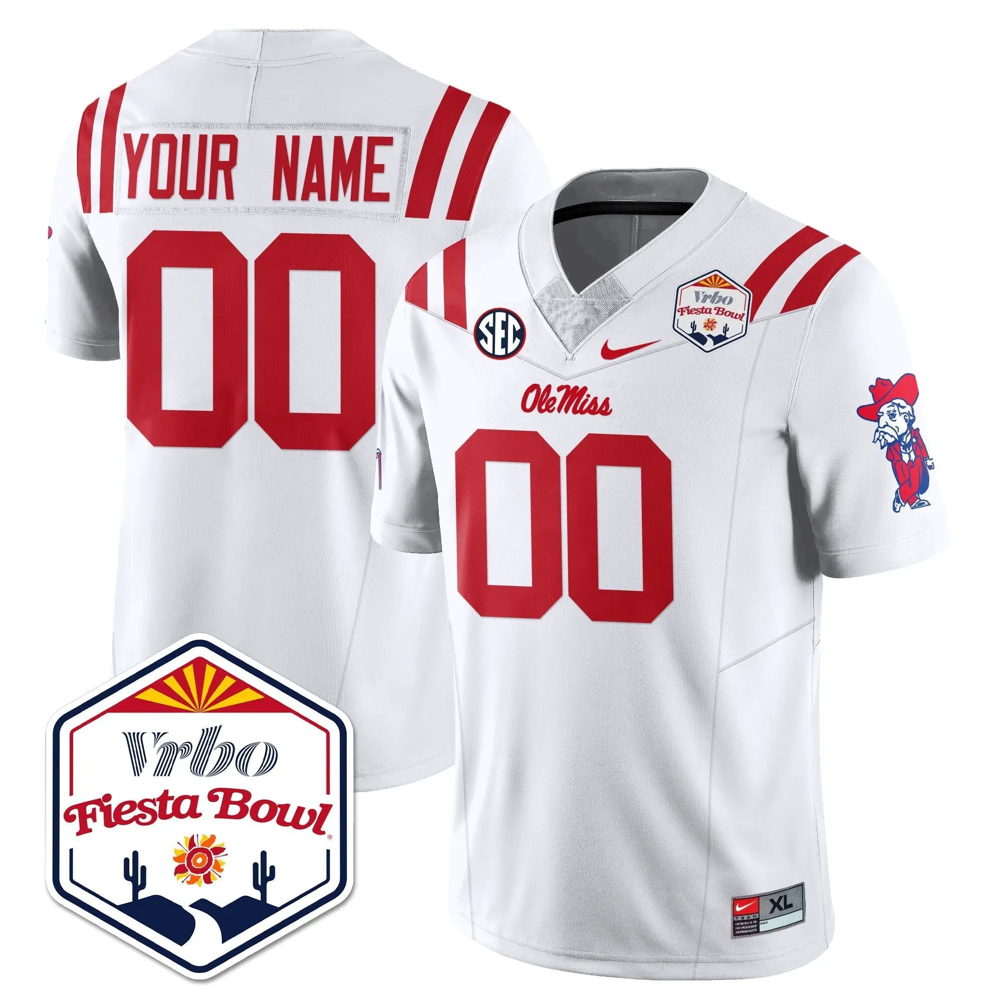 Men Ole Miss Rebels Football Vapor Limited Jersey - Vrbo Fiesta Bowl